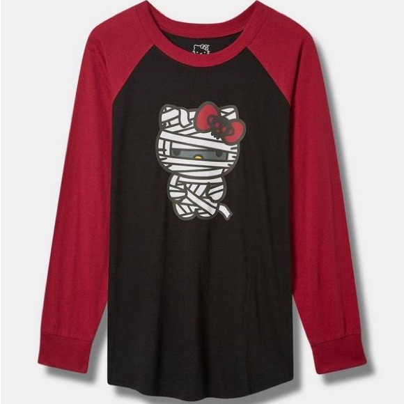 Hello Kitty mummy Torrid raglan Halloween tee, sz 4 - Picture 1 of 4